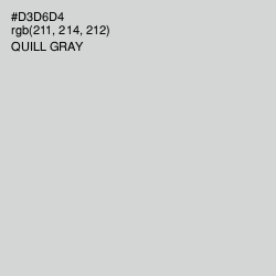 #D3D6D4 - Quill Gray Color Image